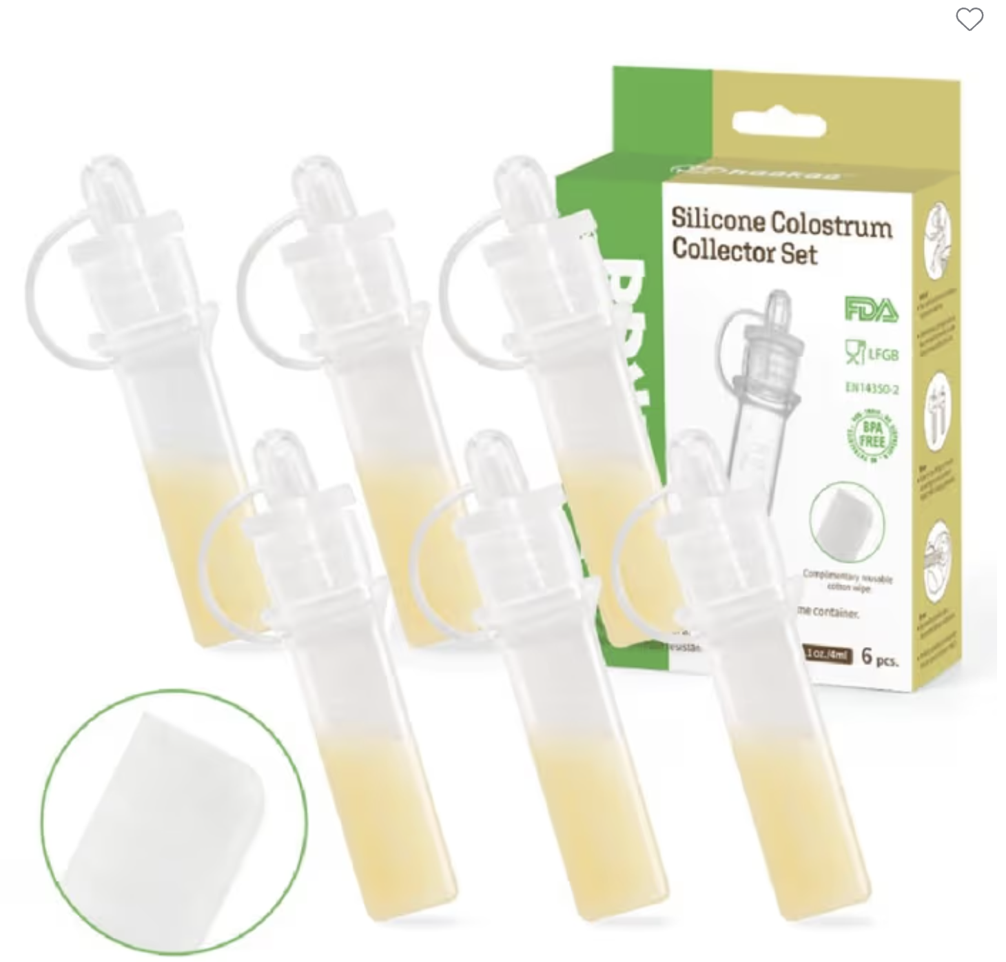 Haakaa Pre-Sterilized Colostrum Collector 6Pk